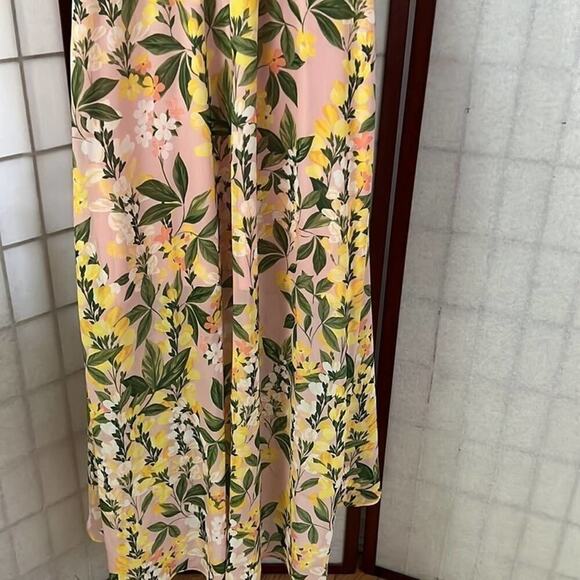 NWOT ELIZA J FLORAL PRINT CHIFFON HIGH LOW DETAILS DRESS SIZE 6 - Picture 6 of 6